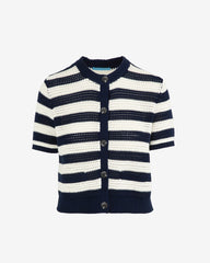Blue & White SS Cardigan