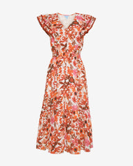 Meg Midi Dress in Botanical Garden