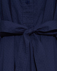 Ellie Pleated Shirtdress in Cotton Dobby