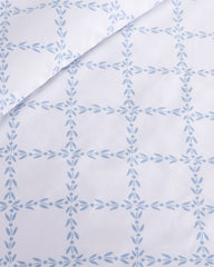 Amy Lattice Cotton Percale Duvet Set