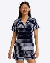 Sara Pajama Set in Nautical Stripe