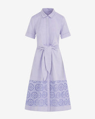Riley Midi Shirtdress in Embroidery