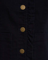 Ruffle Denim Jacket