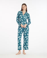 Long-Sleeve Linda Pajama Set in Wild Grove