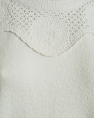 Scalloped Crewneck Sweater