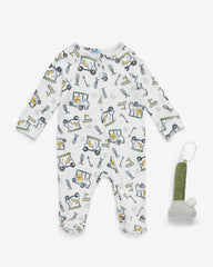 Golf Footie with Putter Plushie in White