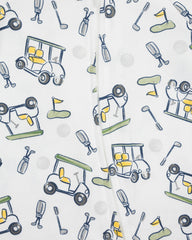 Golf Footie with Putter Plushie in White