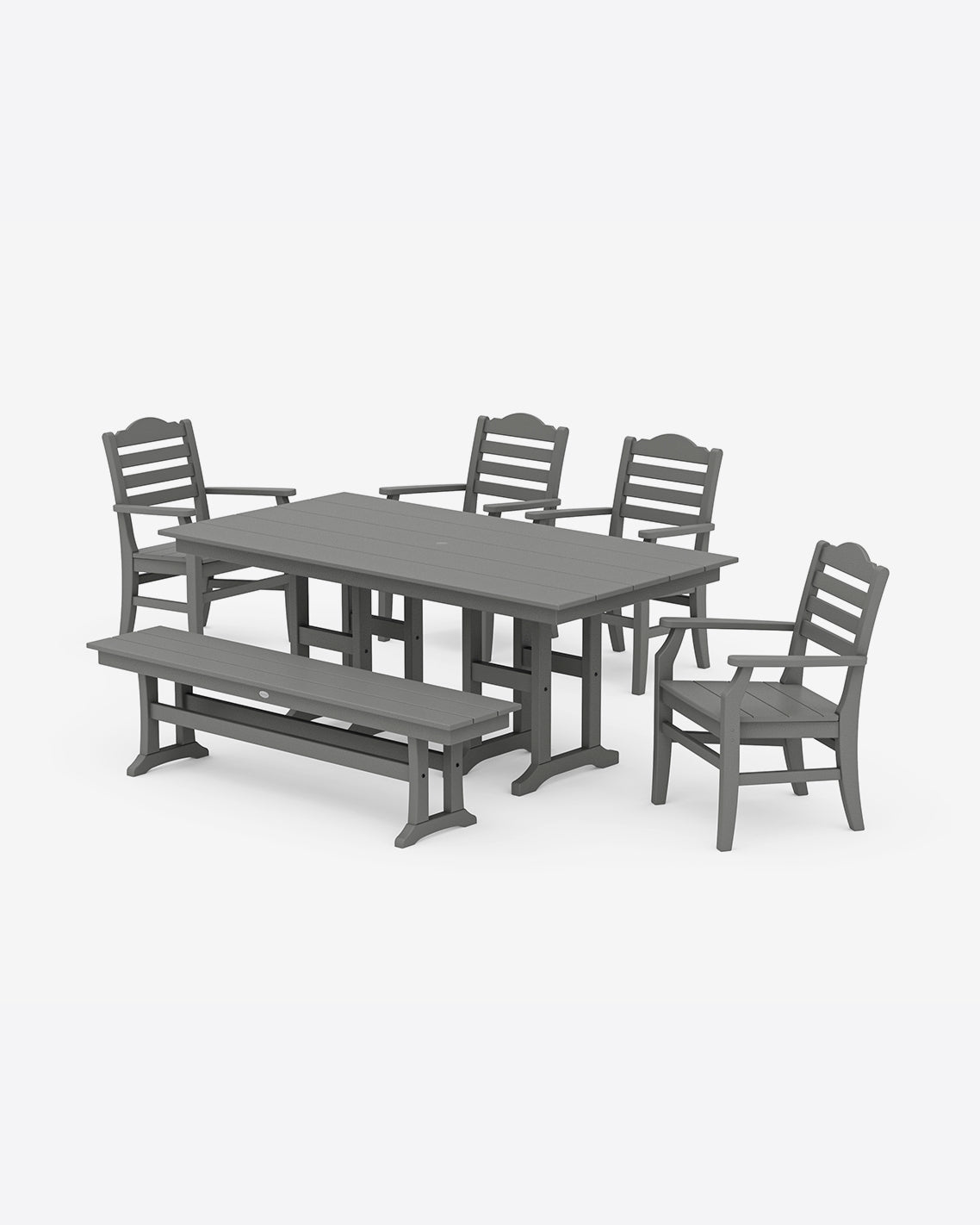 Savannah 6-Piece Farmhouse Dining Set with Bench