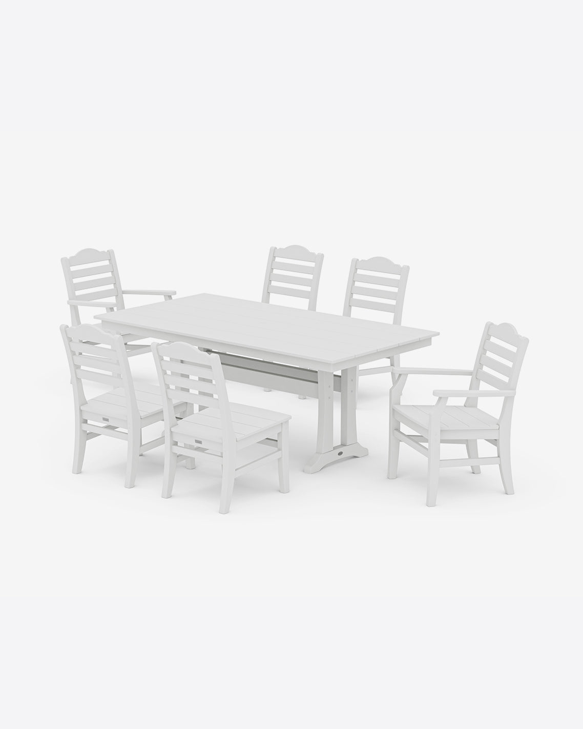 Savannah 7-Piece Farmhouse Dining Set with Trestle Legs
