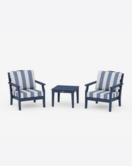 Savannah 3-Piece Deep Seating Set in Cabana Stripe