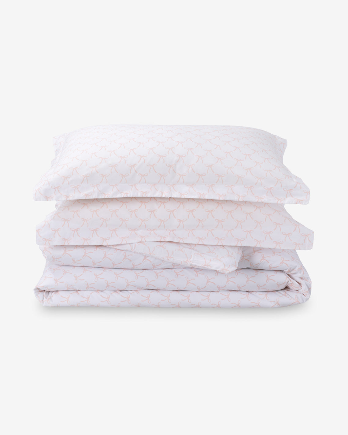 Jamie Bow Cotton Percale Duvet Set