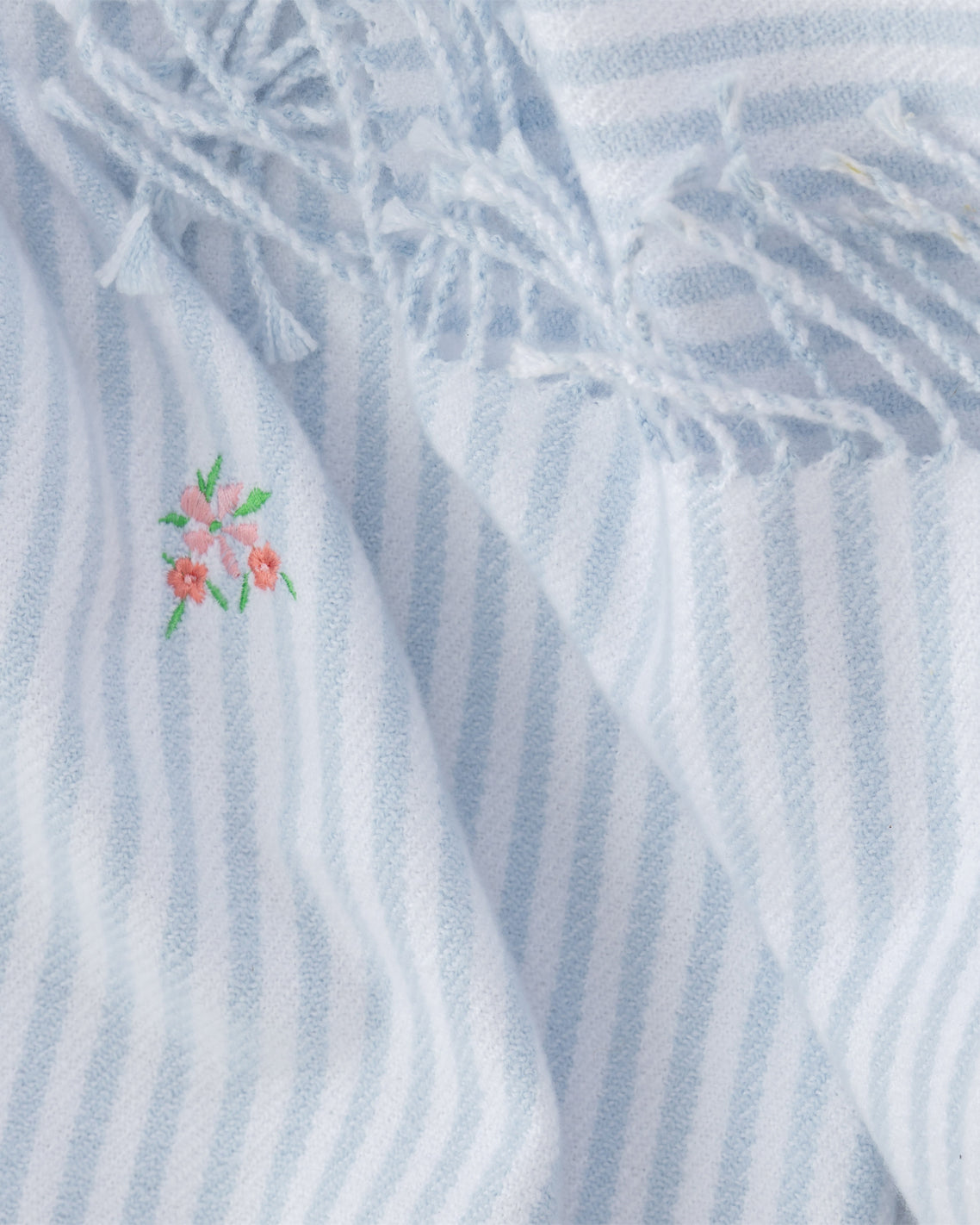 Embroidered Woven Throw