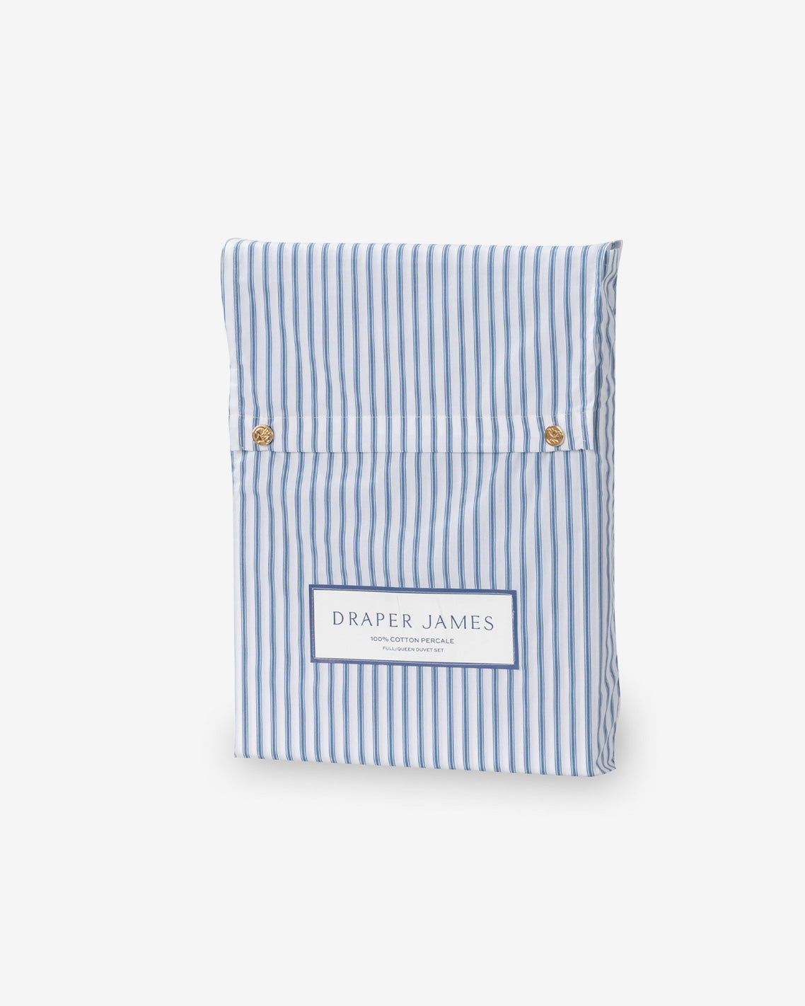 Amy Stripe Cotton Percale Duvet Set