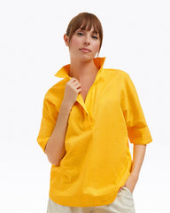 Logan Top in Cotton Dobby