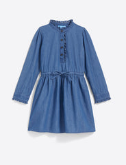 Girls Shirtdress in Chambray
