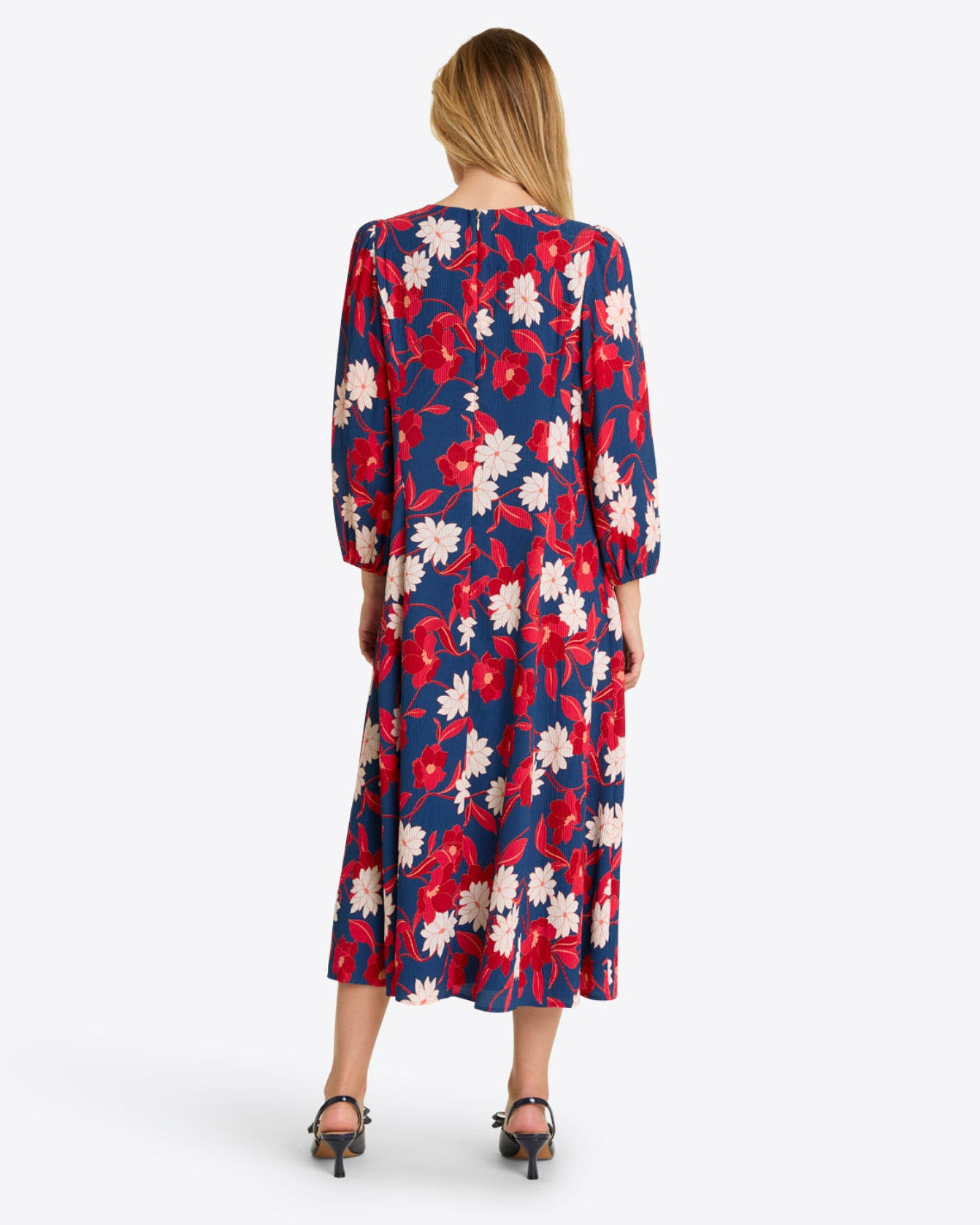 Matilda Midi Dress in Crinkle PlissÃ©