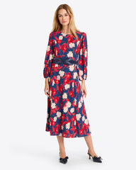 Matilda Midi Dress in Crinkle PlissÃ©