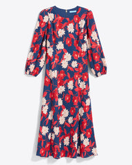 Matilda Midi Dress in Crinkle PlissÃ©