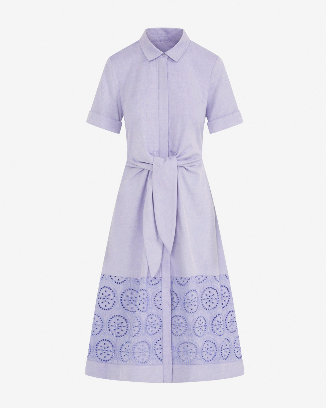 Riley Midi Shirtdress in Embroidery