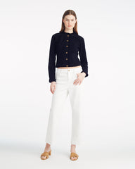 Ruffle Denim Jacket