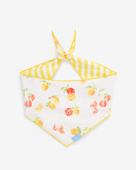 Yellow Reversible Citrus Bandana