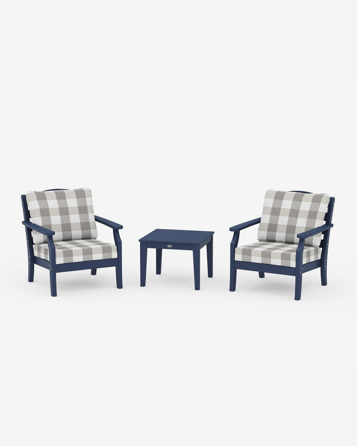 Savannah 3-Piece Deep Seating Set in Buffalo Plaid
