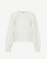 Scalloped Crewneck Sweater