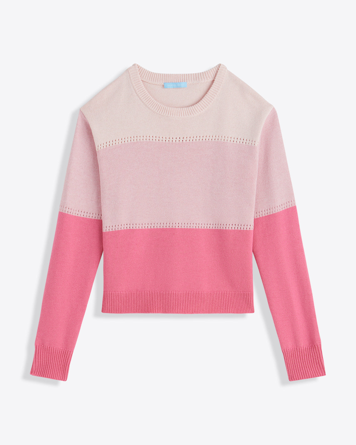 Colorblock Crewneck Sweater