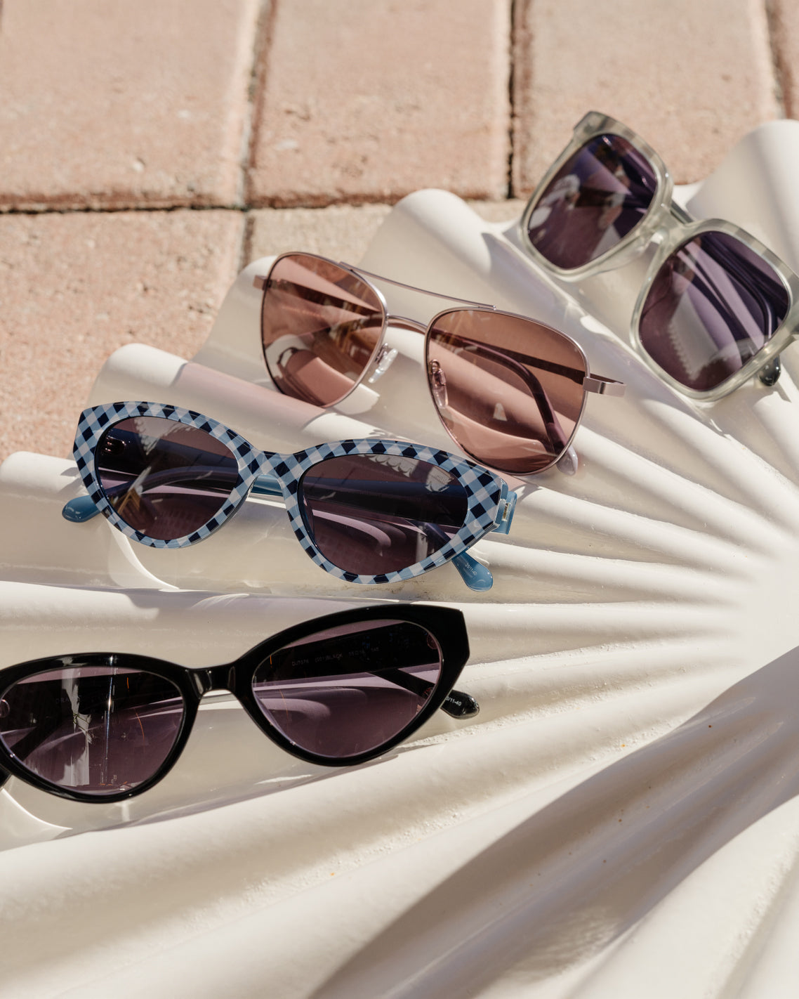 Sunglasses in Rose Gold