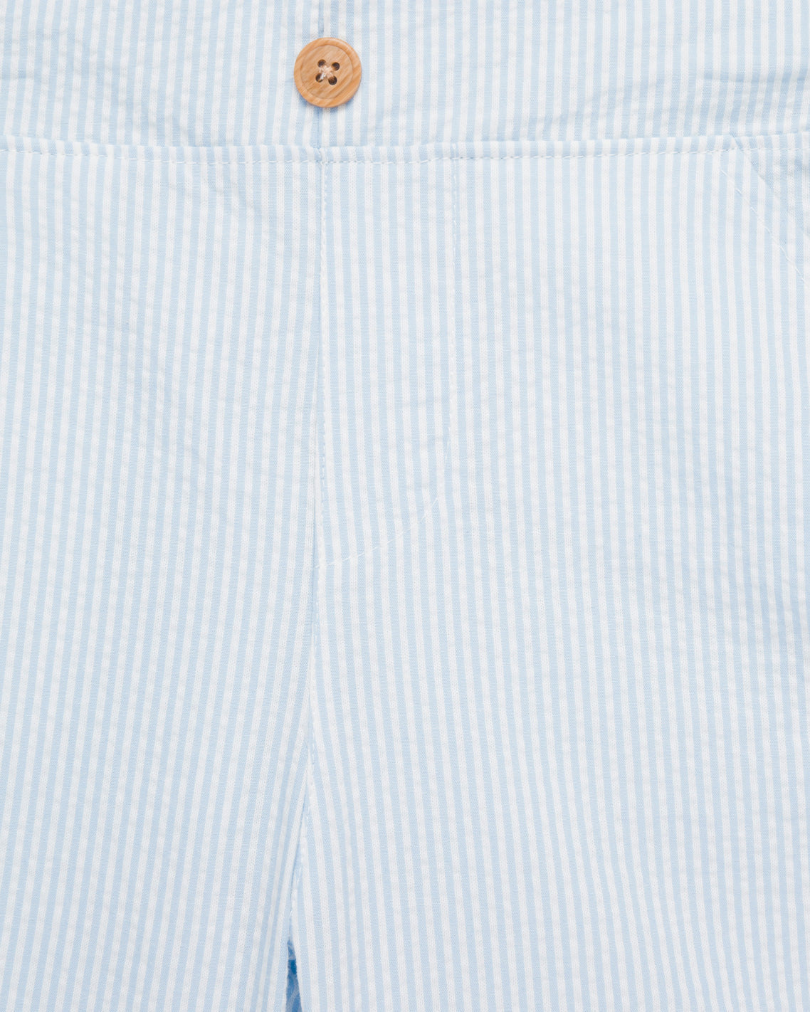 Polo Seersucker Short Set in Blue